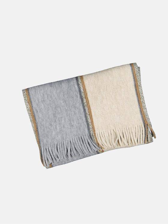 engbers Herren Schal gestreift Silbergrau 33864