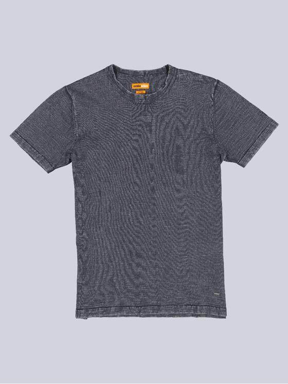 emilio adani Herren T-Shirt mit Wascheffekt Anthrazit 41103