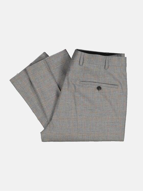 emilio adani Herren Anzug-Hose dezent kariert Grau 32748