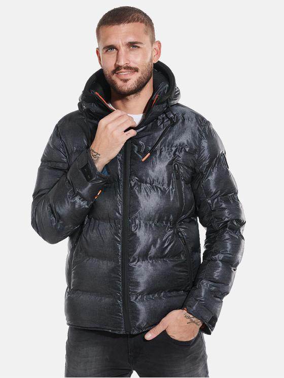 emilio adani Herren Jacke mit wasserdichten Zippern Grau 31839