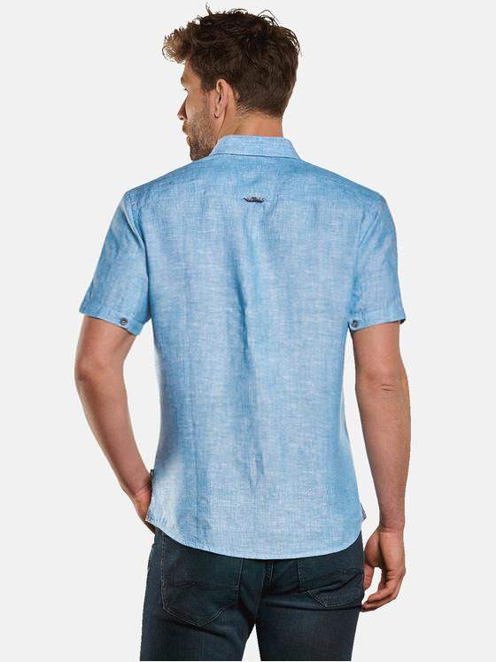 engbers Herren Hemd uni Tuerkis 33249