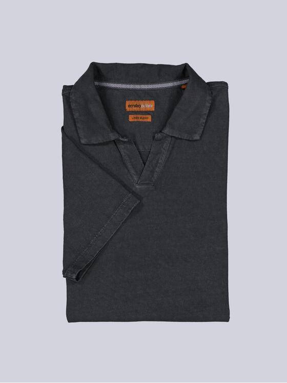 emilio adani Herren Polo-Shirt meliert Grau 38935