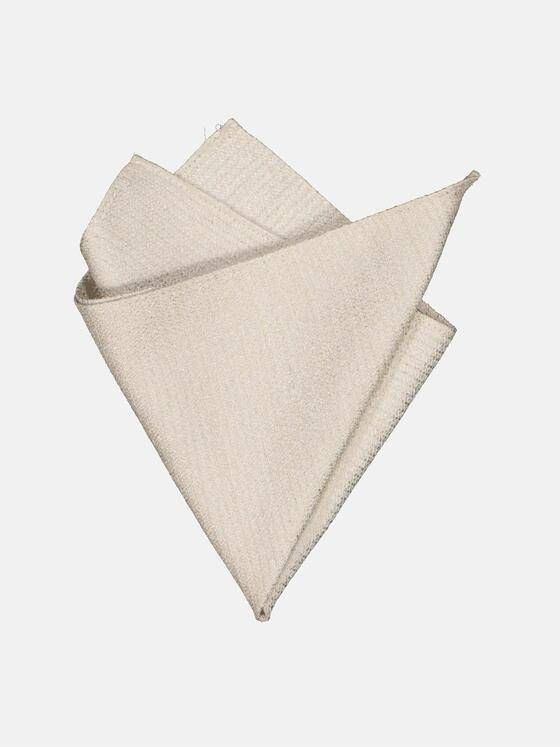 emilio adani Herren Einstecktuch strukturiert Beige 34717