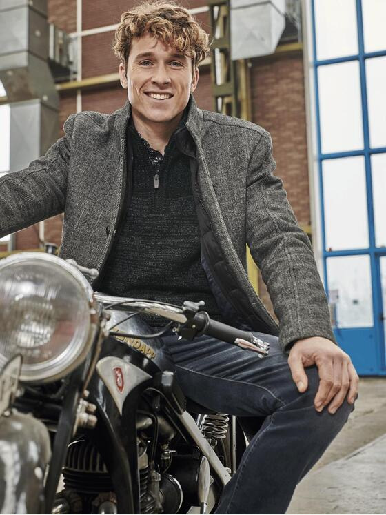 engbers Herren Stilvoller Mantel Grau 30770