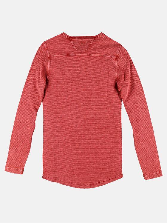 emilio adani Herren Sportives Henley Shirt Orange 30199
