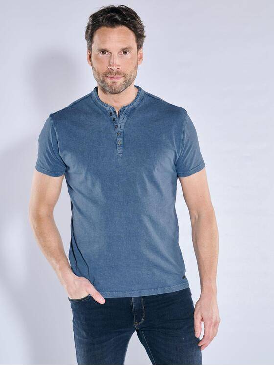 engbers Herren Henley T-Shirt Brilliantblau 38185