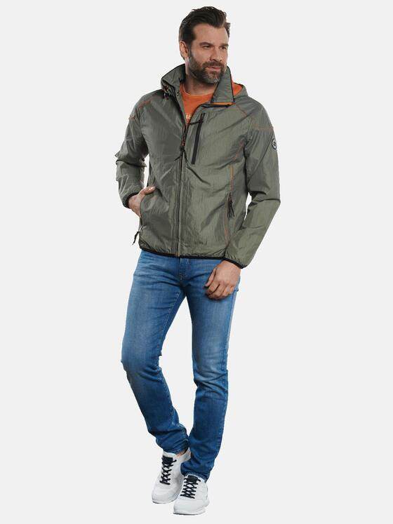 engbers Herren Outdoor-Jacke mit abnehmbarer Kapuze Khaki 32576