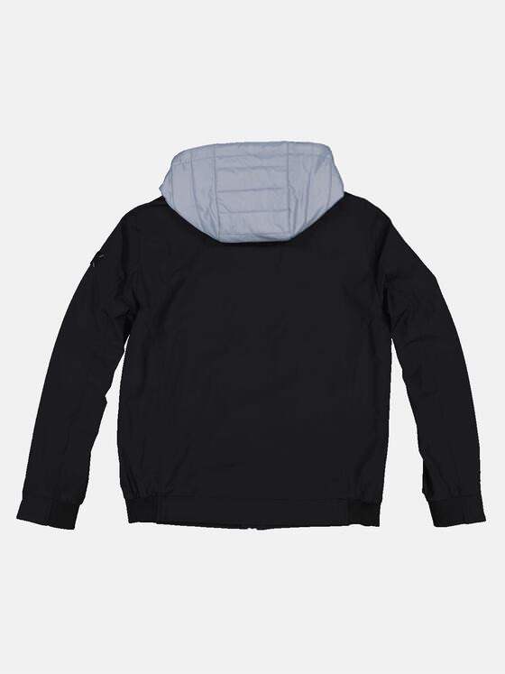 emilio adani Herren Jacke mit abnehmbarer Kapuze Blau 32574
