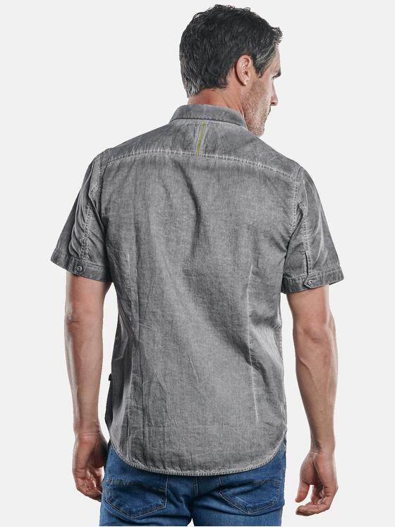 engbers Herren Hemd mit Waschungen Silbergrau 29939