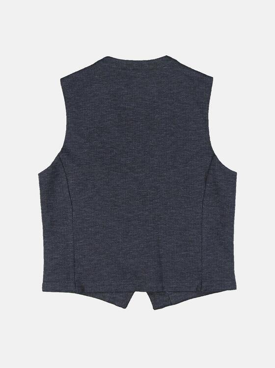 engbers Herren Sakko-Weste gemustert Saphirblau 31913