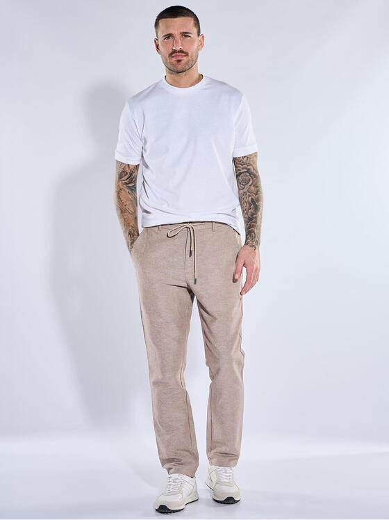 emilio adani Herren Anzughose slim fit Hellbraun 40638