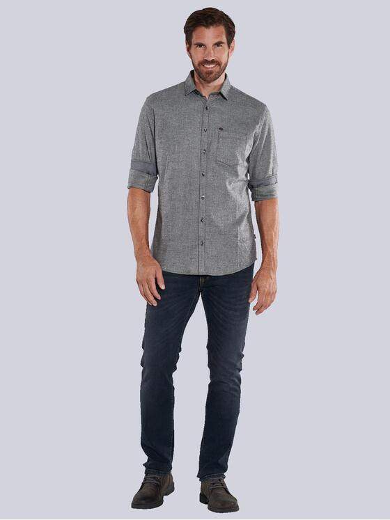 engbers Herren Langarm-Hemd regular Grau 35801