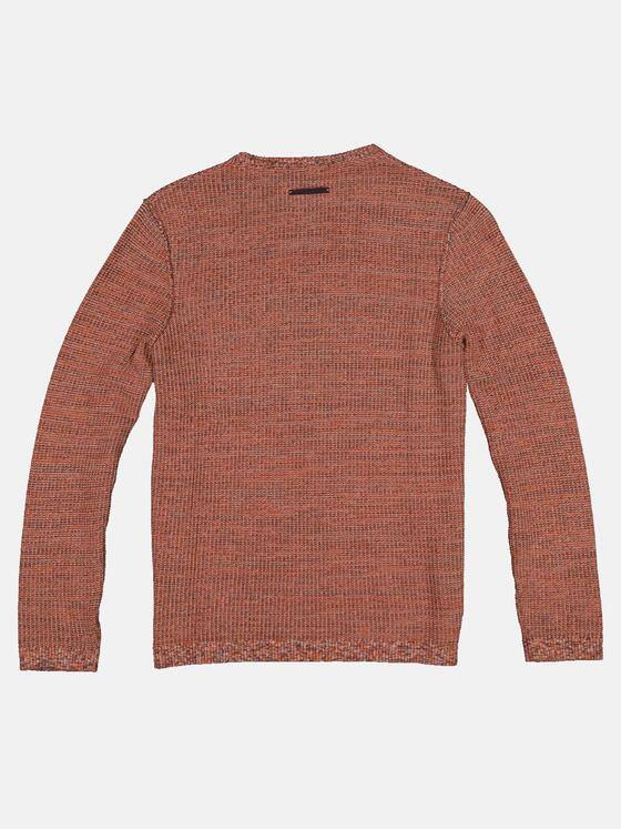 emilio adani Herren Pullover meliert Orange 32437