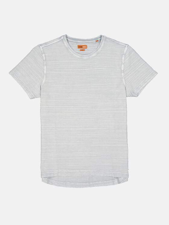 emilio adani Herren T-Shirt strukturiert Grau 34309