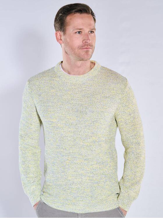 engbers Herren Pullover Rundhals Gelb 39941