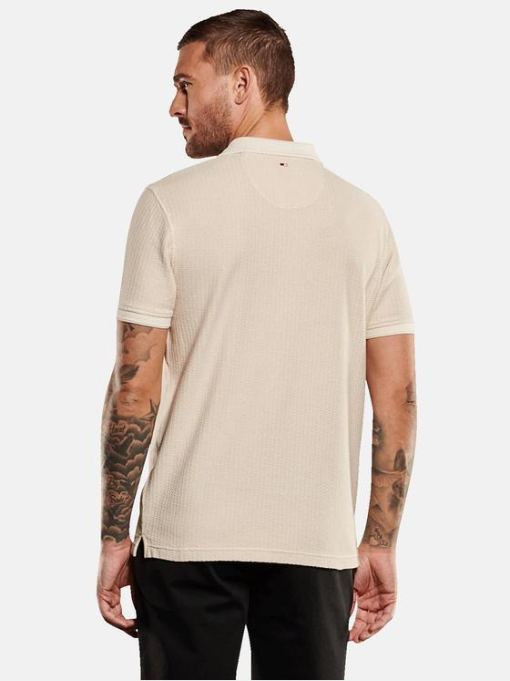 emilio adani Herren Polo-Shirt aus Baumwolle Beige 35103