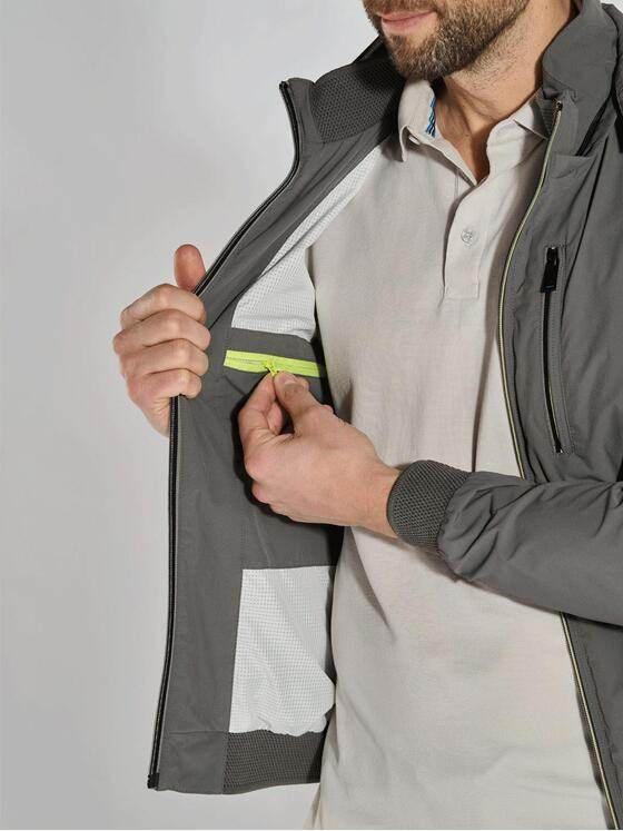 ENGBERS GERMANY Herren Blouson-Jacke mit Funktionsdetails Grau 36510
