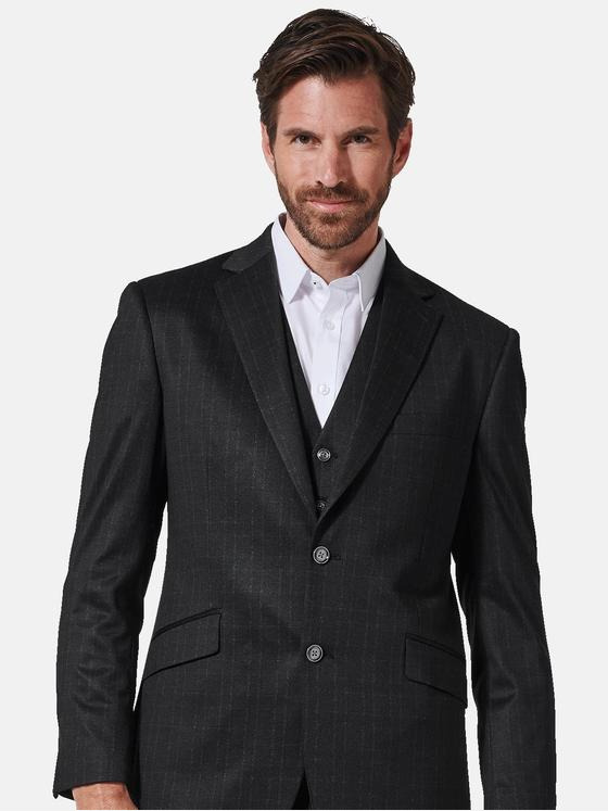 engbers Herren Anzug-Sakko regular Schwarz 35397