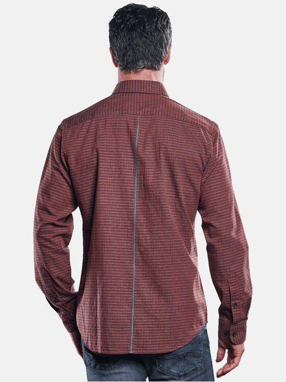 engbers Herren Karohemd in Twill-Warenqualität Tomatenrot 30828