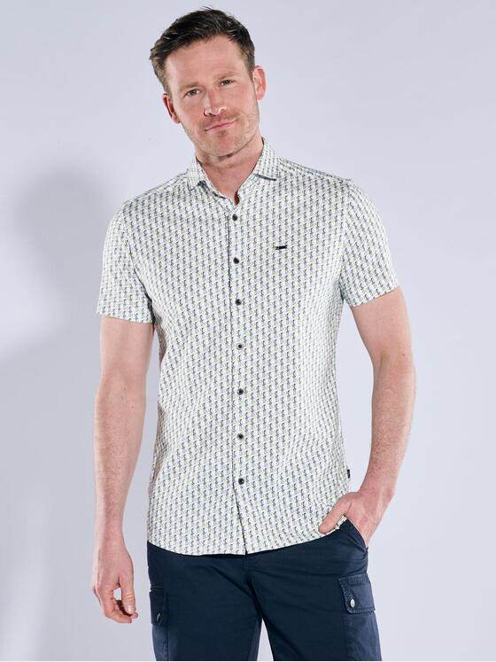 engbers Herren Kurzarm-Hemd gemustert Hellgruen 38951