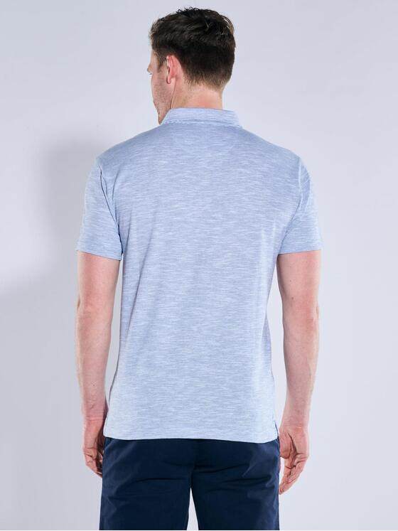engbers Herren Polo-Shirt meliert Hellblau 38702