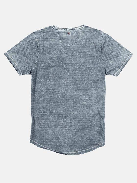 emilio adani Herren Slub-Jersey-Shirt mit dezentem Streifenmuster Blau 29250