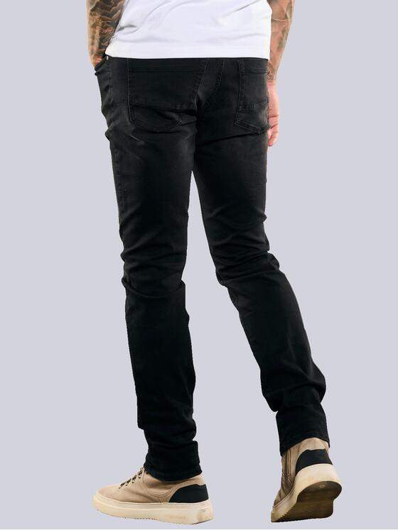 emilio adani Herren Superstretch-Jeans slim fit Schwarz 35514