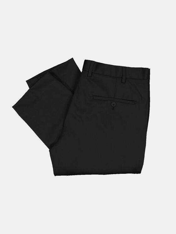 emilio adani Herren Anzughose slim fit Schwarz 35373