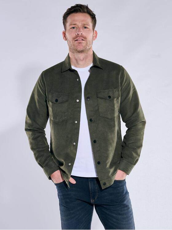 engbers Herren Hemd uni Dunkelgruen 38170