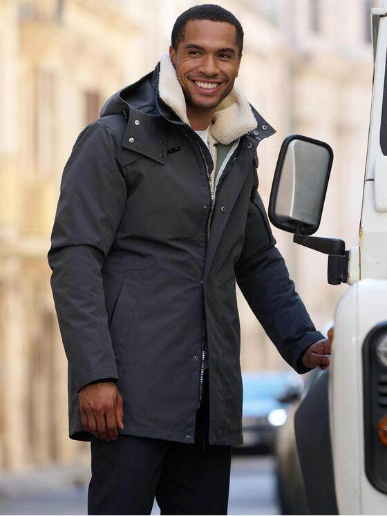 emilio adani Herren 2 in 1 Jacke mit Funktion Grau 39328