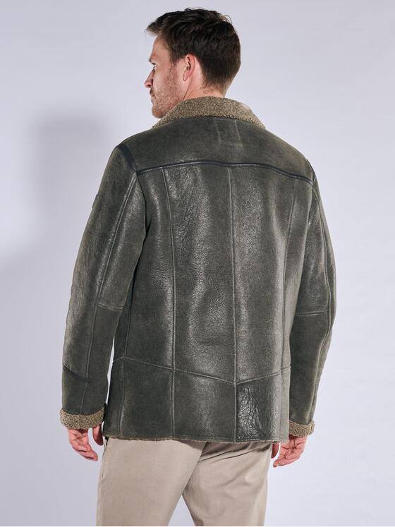 ENGBERS GERMANY Herren Lederjacke aus edlem Lammleder Grau 37407