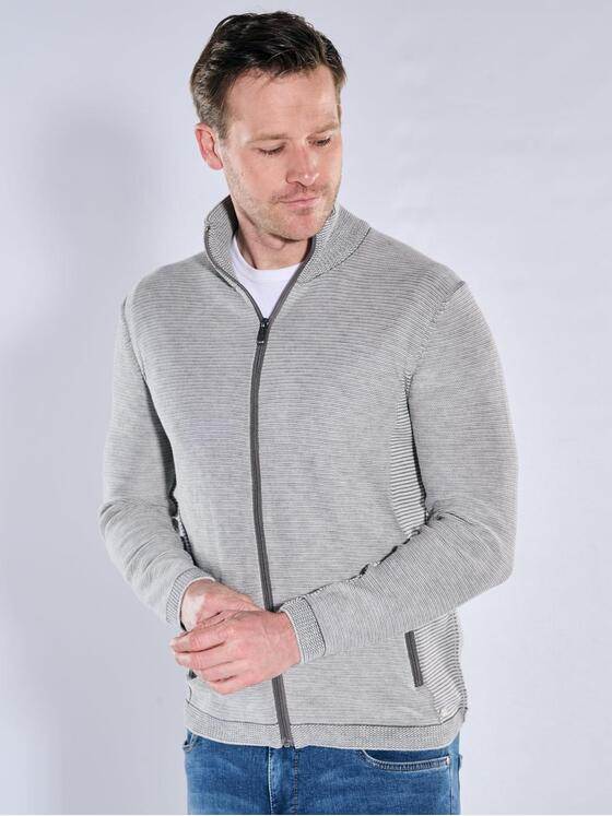 engbers Herren Cardigan Grau 40086