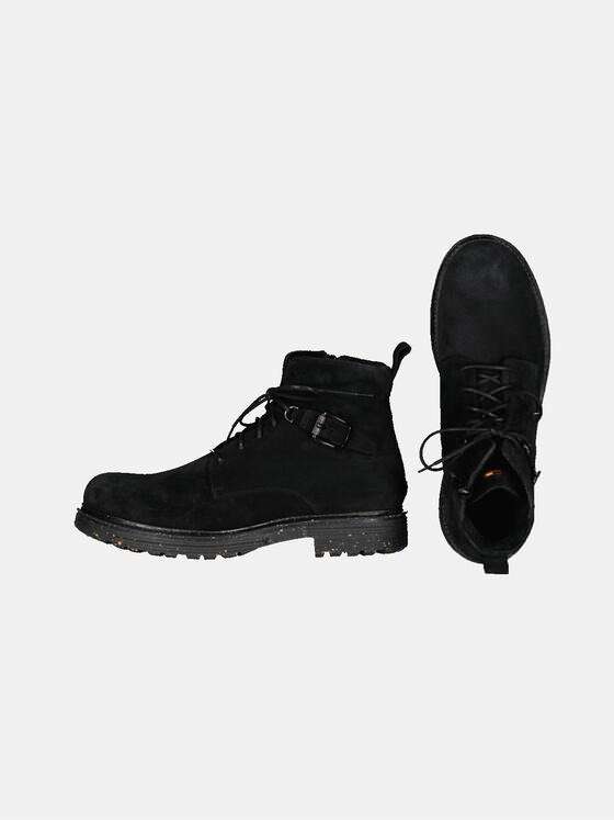 emilio adani Herren Boots im Biker-Stil Schwarz 33584