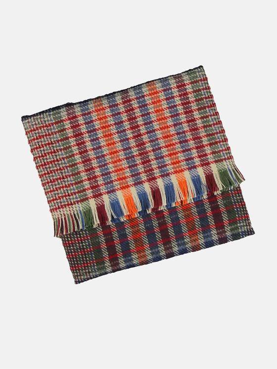 engbers Herren Schal mit Karomuster Rot 32127