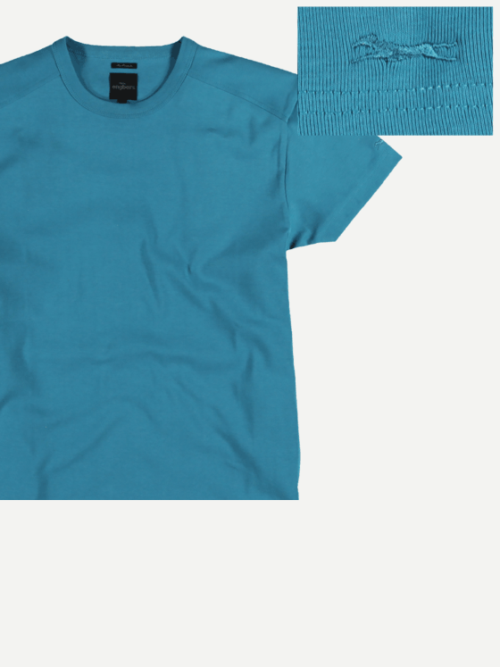 engbers Herren T-Shirt "My Favorite" Cyanblau 23132