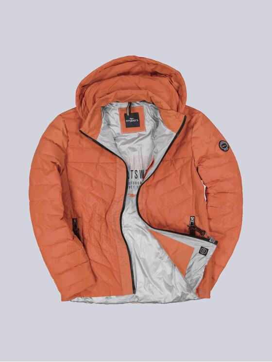 engbers Herren Steppjacke mit abnehmbarer Kapuze Orange 33517