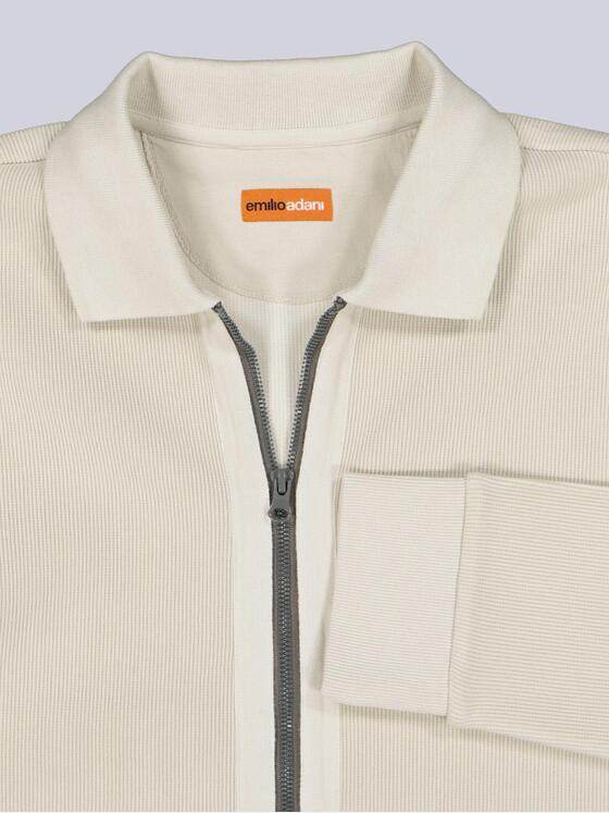 emilio adani Herren Polo-Shirt Langarm Beige 38321