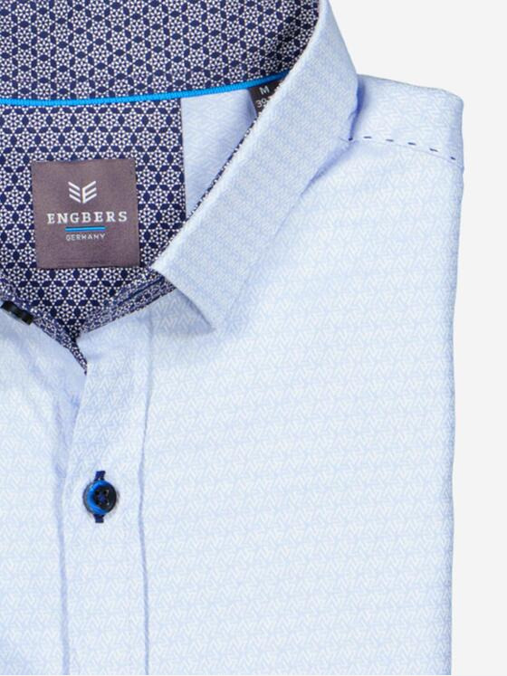 engbers Herren Langarm-Hemd "My Favorite" Hellblau 34856