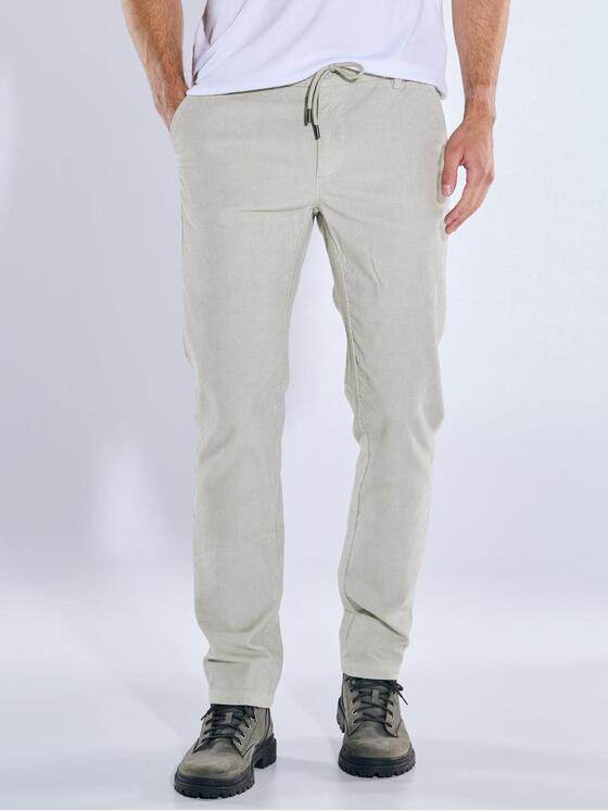 emilio adani Herren Chino mit Tunnelzug Hellgrau 39342
