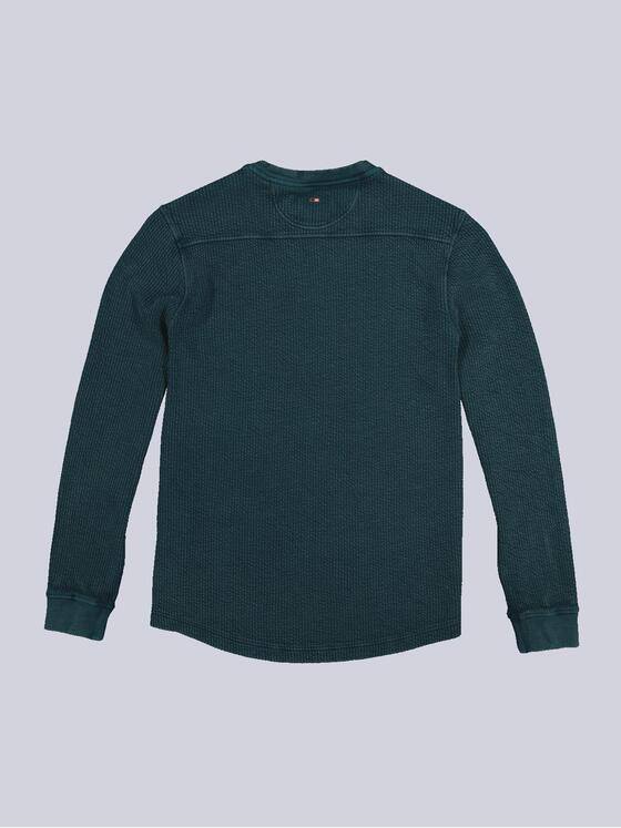emilio adani Herren Sweatshirt uni Türkis 35625