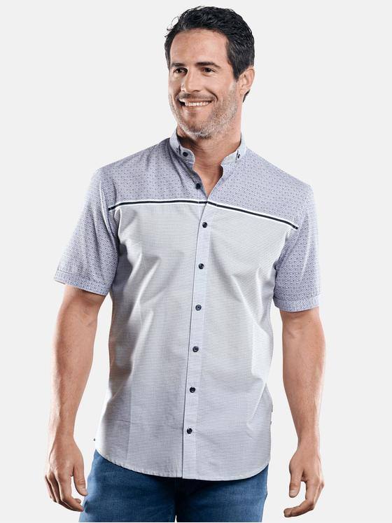 engbers Herren Softes Baumwoll-Popelin-Hemd Saphirblau 29514