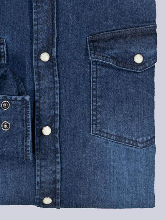 engbers Herren Langarm-Hemd slim fit Indigoblau 36281