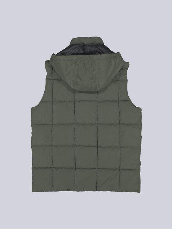 engbers Herren Weste mit abnehmbarer Kapuze Dunkelgruen 39104