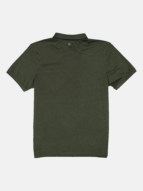 ENGBERS GERMANY Herren Poloshirt mit Reißverschluss Khaki 34825