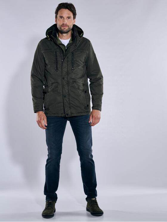 engbers Herren Baumwoll-Jacke regular Dunkelgruen 37461