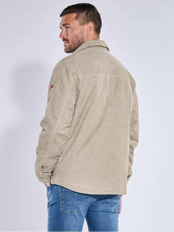 emilio adani Herren Jacke aus Feincord Beige 39281