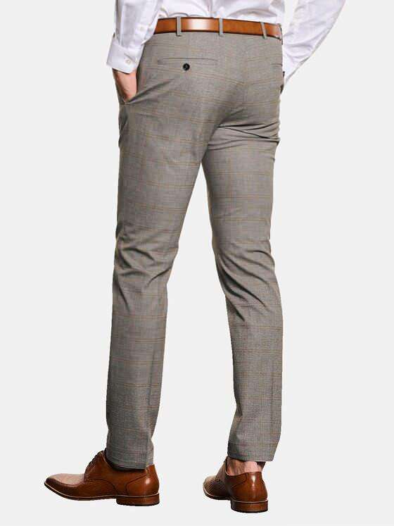 emilio adani Herren Anzug-Hose dezent kariert Grau 32748