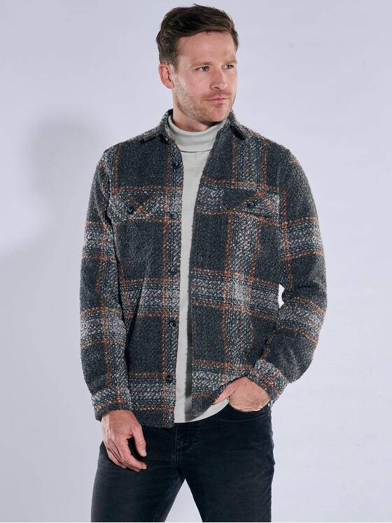 engbers Herren Overshirt in Teddy-Qualität Rostorange 39469