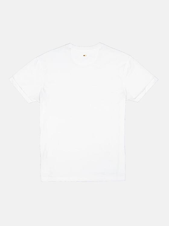 emilio adani Herren T-Shirt uni Weiß 34549