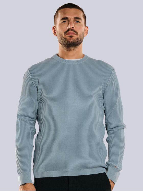 emilio adani Herren Pullover regular Blau 35412